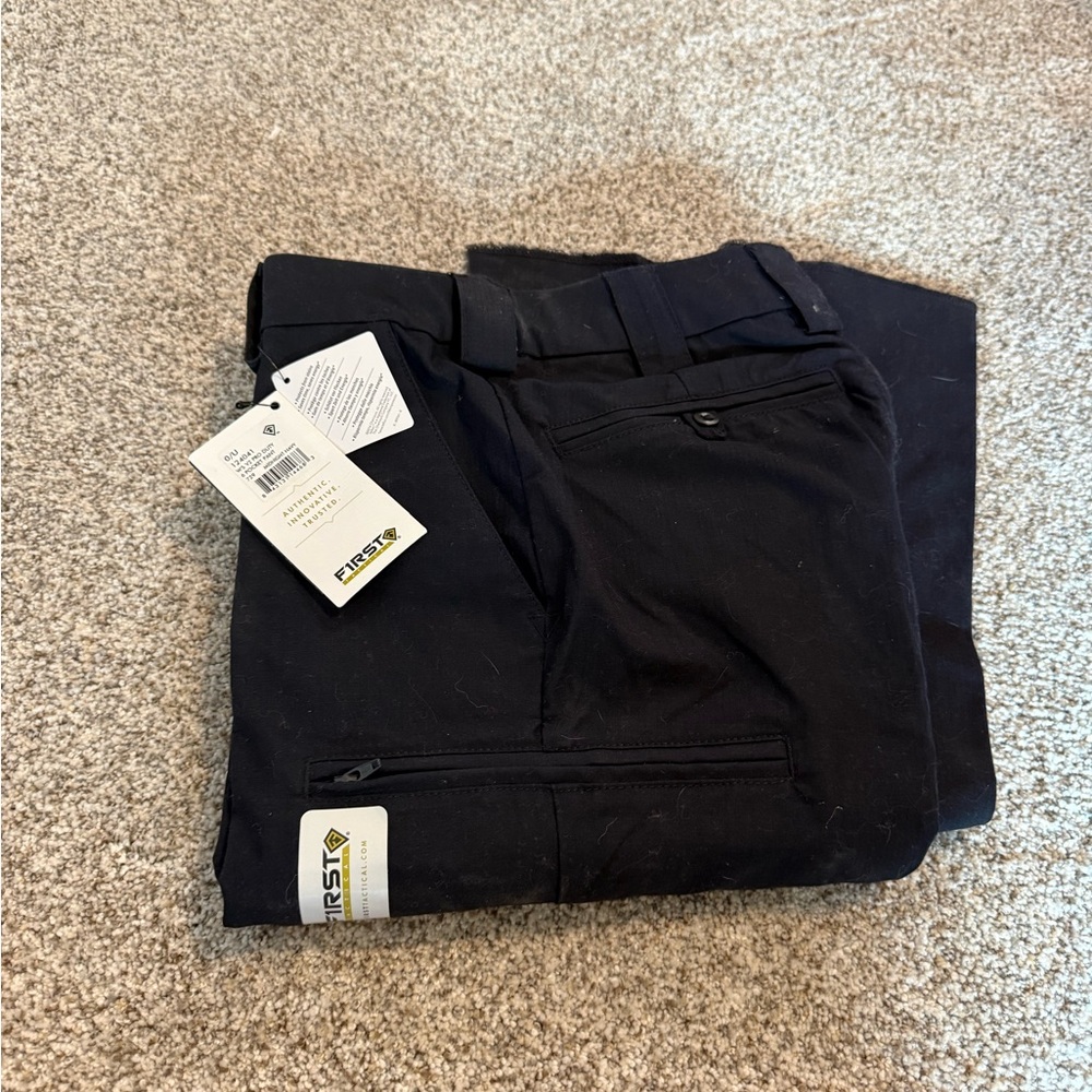 First Tactical Black Fire/EMS Pants 0 Unhemmed